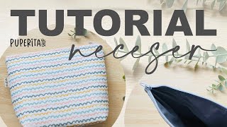 COMO HACER UN NECESER CON CREMALLERA #tutorial | PUPERITA SHOP