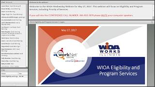 WIOA Eligibility and Program Services (5/17/17)