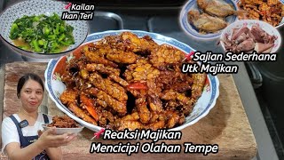 Reaksi Majikan Makan Lauk Kere Tempe ‼️ Memperkenalkan Makanan Indonesia ke Majikan