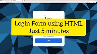 Animated Login Form using HTML & CSS only | No JavaScript or jQuery #viral #python