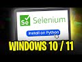 How to Install Selenium on Python for Windows 10/11 [2025 METHOD]