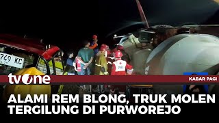 Truk Molen Alami Kecelakaan Tunggal di Purworejo, Evakuasi Berlangsung Dramatis | tvOne