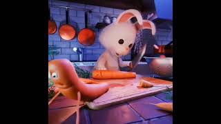 rabbit cutting carrot