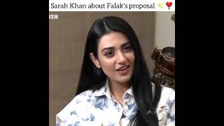 Sarah Khan say  about falak proposal dep liens with deep meanings ||#Sarahkhan