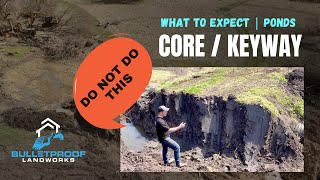 Core Trench / Keyway - What They Are \u0026 Why You NEED Them  | Ponds