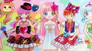 キラキラ☆プリキュアアラモード ゆかりとあきらがアイドル＆お姫さまに！？きせかえシールあそび❤️ キッズ アニメ おもちゃ Kids Anime Toy