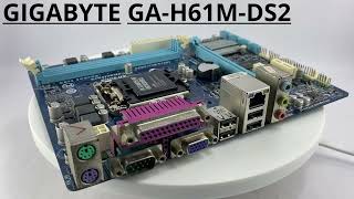 GIGABYTE H61 GA-H61M-DS2 H61 1155 SOCKET INTEL 2nd/3rd GEN MOTHERBOARD - Used (Appearance Gallery)