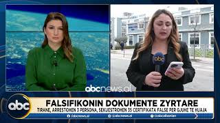 Falsifikonin dokumente zyrtare/ Tirane, arrestohen 3 persona, sekuestrohen 30 certifikata false