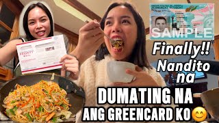 UNBOXING US GREENCARD ANG SAYA NAMIN NI TOM KASI DUMATING NA AKING GREENCARD | COOKING PANCIT CANTON