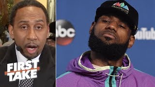 Stephen A. warns LeBron James about possibly joining Warriors | First Take