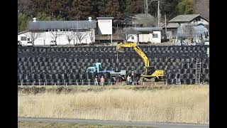 「震災５年－時の証し－」　汚染土の黒い山