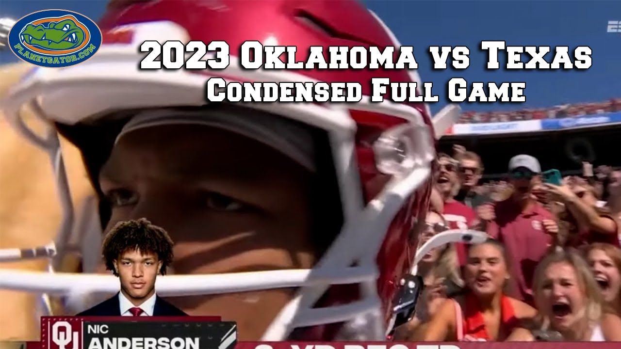 2023 Oklahoma Vs Texas - Condensed Full Game - YouTube