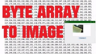 [SOURCE CODE] Byte Array to Image Conversion JPEG - C# Winform