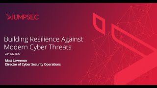 Webinar Building Cyber Resilience
