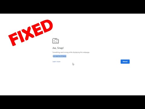 Как исправить ошибку Aw Snap в Google Chrome: нехватка памяти