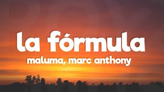 Maluma, Marc Anthony - La Fórmula (Letra/Lyrics)