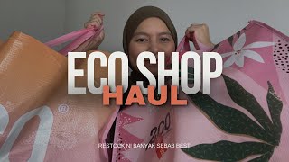 Eco shop haul | Beg ni comel betul. Love sangat