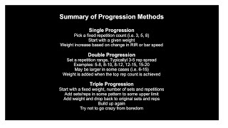 How to Use Single, Double and Triple Progressions in the Weight Room