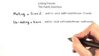 Listing Friends - Intro to Java Programming