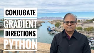 Conjugate Gradient Directions Python Program and Plots, Optimization Tutorial 18b