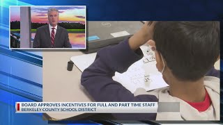 Berkeley Co. School District sending out incentive payments for employees before the holidays.
