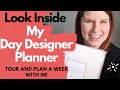 Look Inside My Day Designer Planner: Tour and Plan A Week With Me