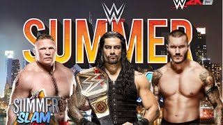 WWE Summerslam 2015 : Roman Reigns VS Randy Orton VS Brock Lesnar