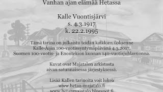 Vuontis-Kallen kertomus Vanhan ajan elämää Hetassa