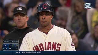 TB@CLE: Brantley singles for his 200th hit of season