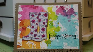 Penny Black  April Showers Card