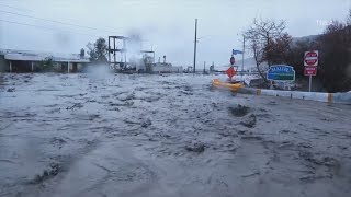 Torrential downpours over scorched California earth pose severe risk of landslides