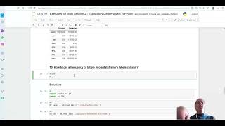 Data Analysis Using Python - Exercise Session 2 - part 2