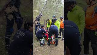 خوردم زمین پام شکست🥲 #BrokenLeg #تصادف #اندرو #mtb #bicycle #دوچرخه #mountainbike #accident