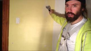 Wall Repair- Fixing anchor and Nail Holes Using Old Dried Spackle