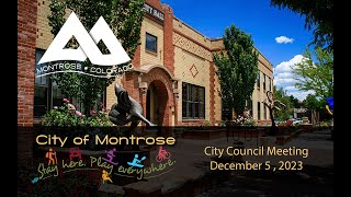 December 5, 2023 City Council Meeting
