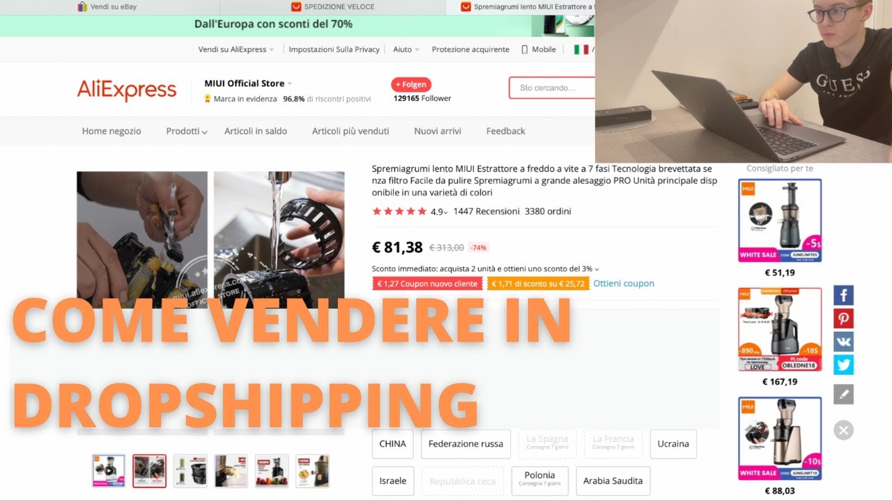 COME CREARE L'ANNUNCIO PER VENDERE IL PRODOTTO IN DROPSHIPPING - YouTube