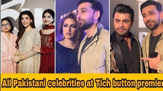 All Pakistani celebrities at Tich Button film Premier 😍❤️#farhansaeed #tichbutton