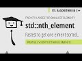 std::nth_element | STL ALGORITHM C++