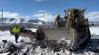 Transporting On Site The Caterpillar D6H Bulldozer - Sotiriadis/Labrianidis Mining Works