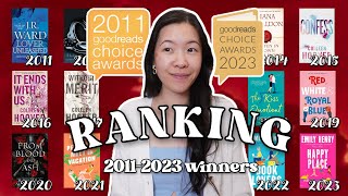 Ranking EVERY Winner of the Goodreads Choice Awards (Romance 2011-2023)