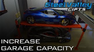 Increase Your Garage Capacity with a BEST IN CLASS Automotive Lift from Steel Valley