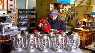 ハリケーンランプを作るプロセス。日本唯一のハリケーンランプ工場。