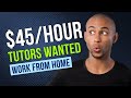 Remote Tutoring Job: $45/Hour to Tutor Virtually + Tutoring Jobs Online