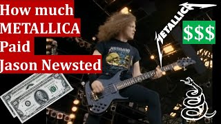 How much METALLICA paid JASON NEWSTED