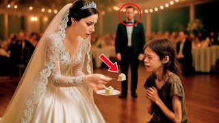 Braut gibt hungriger Bettlerin ein Stück Hochzeitstorte–sie ein schockierendes Detail an ihr bemerkt