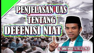 INI PENJELASAN UAS TENTANG PENGERTIAN NIAT