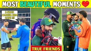 When Indian And Pakistani Cricketers Meet Like Brothers | Ind \u0026 Pak Cricket Friendship Moments