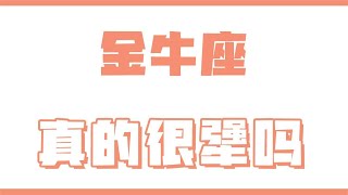 「陶白白」金牛座真的沒有你想像中那麼犟