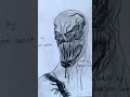 sketch of venom vs anti venom realistic sketch potrait venom 3 the dark evil antivenom