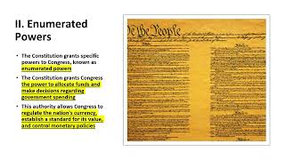 The Enumerated vs Implied Powers of Congress